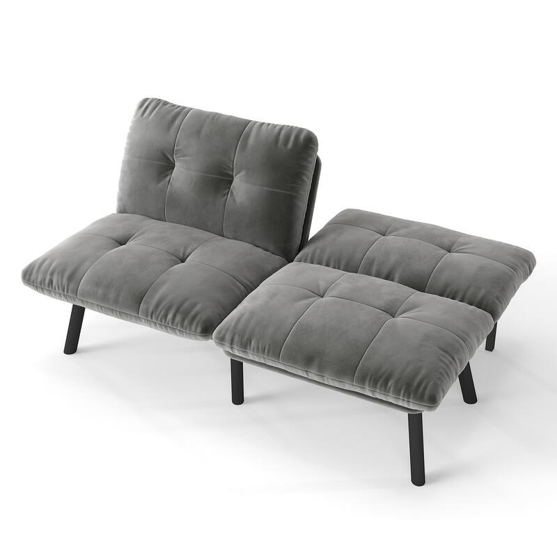 Convertible Folding Modern Sofa Bed, Back-Adjustable Sofa