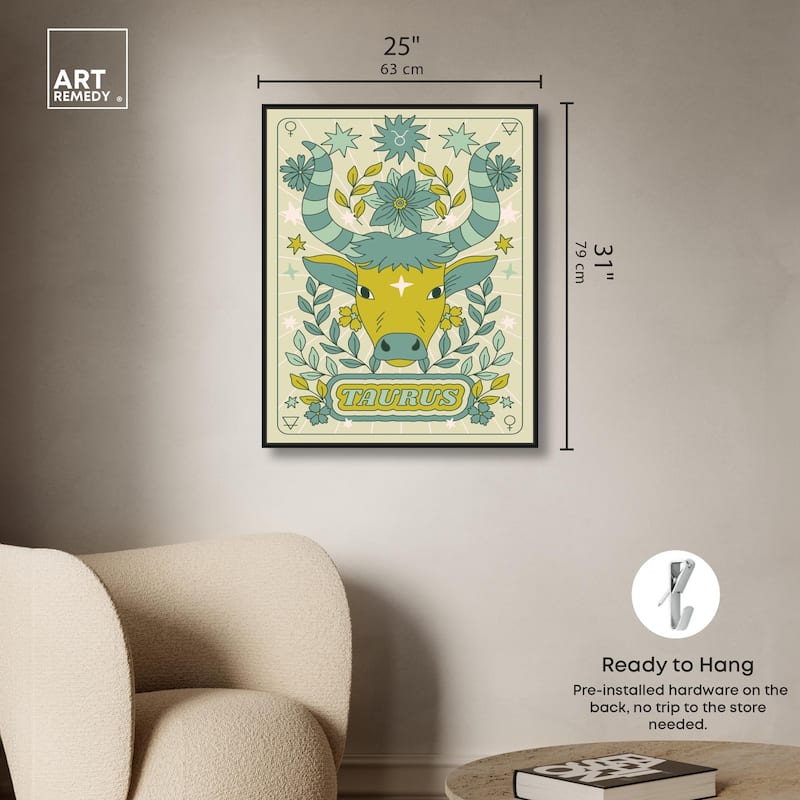 Taurus Stars Card Canvas by Art Remedy