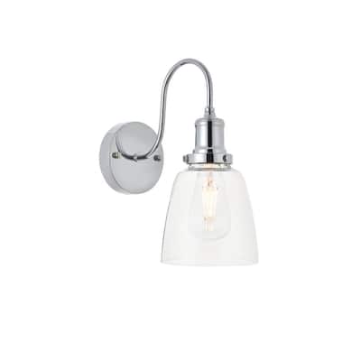 Ophelia 1 light chrome Wall Sconce