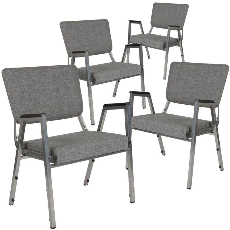 4 Pack Antimicrobial Bariatric Medical Reception Arm Chair