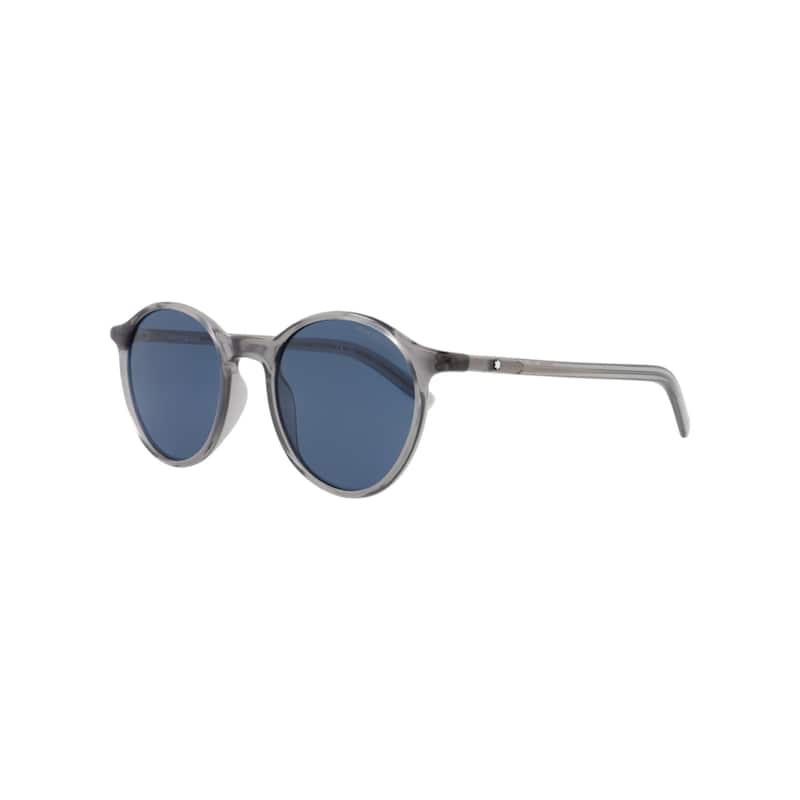 Montblanc Round-Frame Recycled Injected Acetate Sunglasses