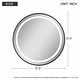 Thumbnail 6, Dimmable Illuminated Round Bathroom Vanity LED Mirror with Light. Changes active main hero.