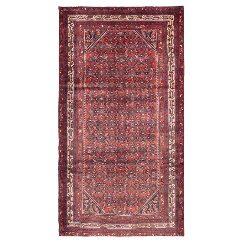 ECARPETGALLERY Hand-knotted Andelz Red Wool Rug - 5'3 x 9'8