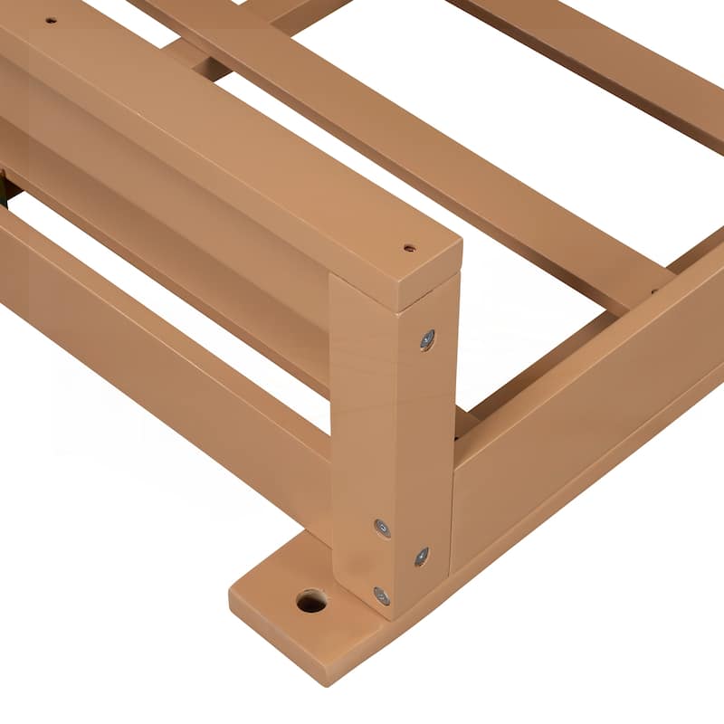 Acacia Wood Twin Size Patio Swing Bed