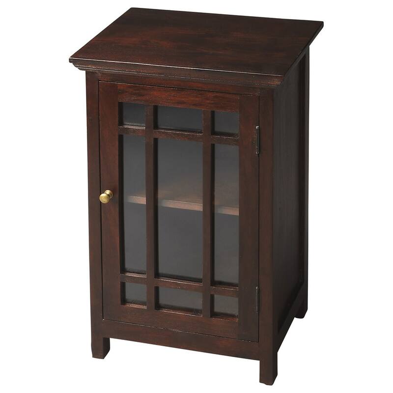 Handmade Butler Baxter Transitional Chair End Table (India) - Dark Walnut