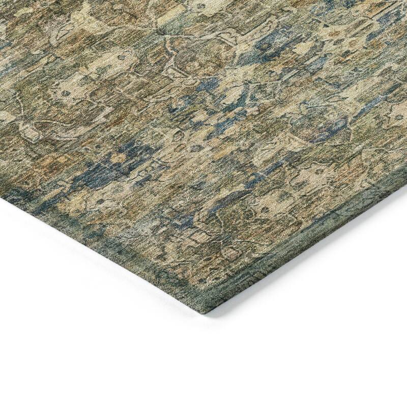 Machine Washable Indoor/ Outdoor Traditional Harmony Chantille Rug
