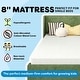 preview thumbnail 8 of 31, Max & Lily Farmhouse Twin Single Platform Bed with Headboard