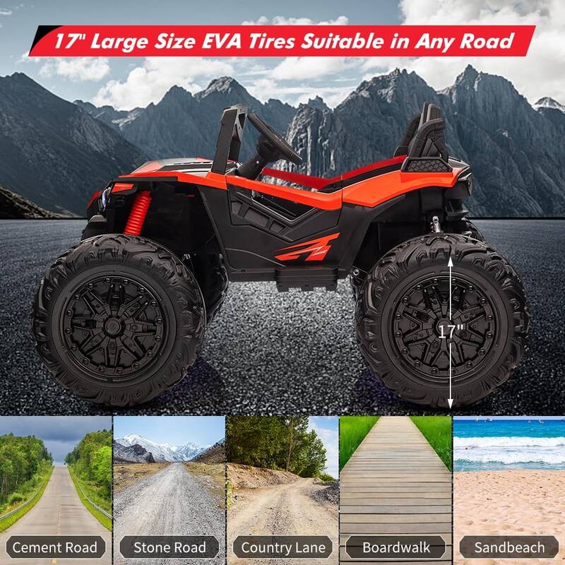 24V 10Ah 2 Seaters Ride on UTV with Remote Control