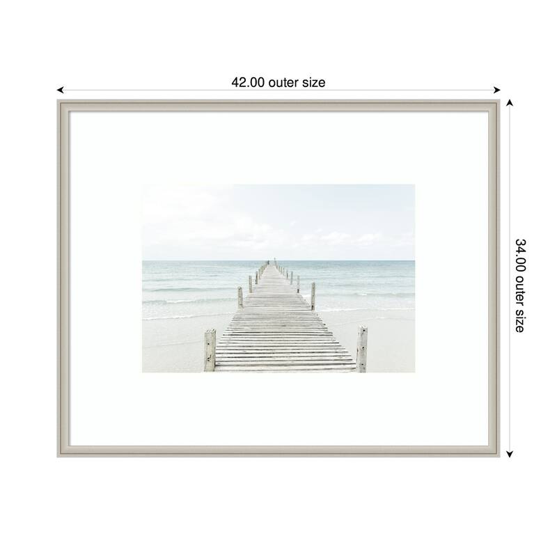 Kate and Laurel Beach 5s by Amy Peterson Framed Wall Art Print