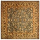 preview thumbnail 84 of 94, SAFAVIEH Handmade Antiquity Manerva Traditional Oriental Wool Rug 8' Square - Blue/Gold