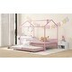 preview thumbnail 18 of 32, Roomfitters Full Size Metal House Bed with Fence, Space-Saving Design with Trundle, Fun and Functional