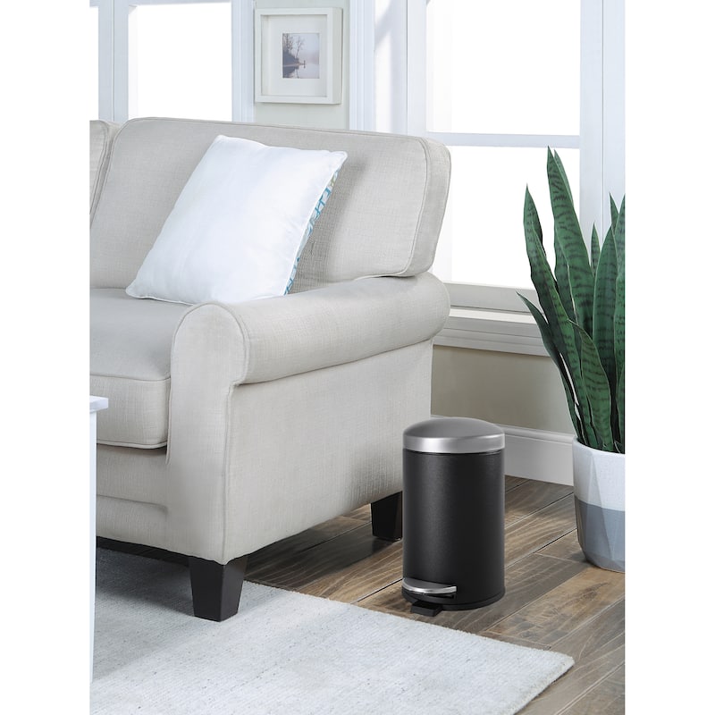 SunnyPoint 4.5 Liter / 1.2 Gallon Round Trash Can - 1.2 Gallon