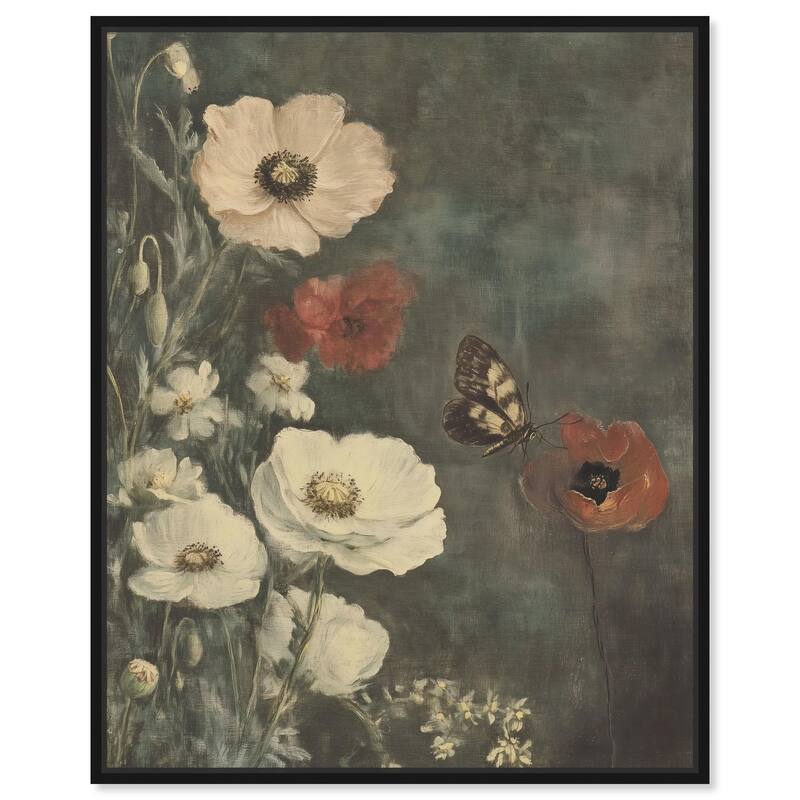 Vintage Botanicals I Canvas by Art Remedy - Black - 36" x 45"