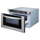 preview thumbnail 11 of 10, Cosmo 24 in. Built-in Microwave Drawer with Auto Presets in Stainless Steel - 24 in.
