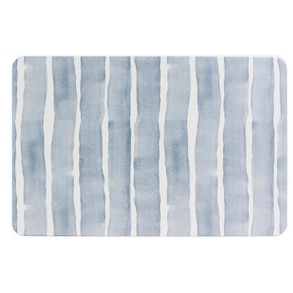 FloorPops Camila Blue Stone Quick Drying Mat