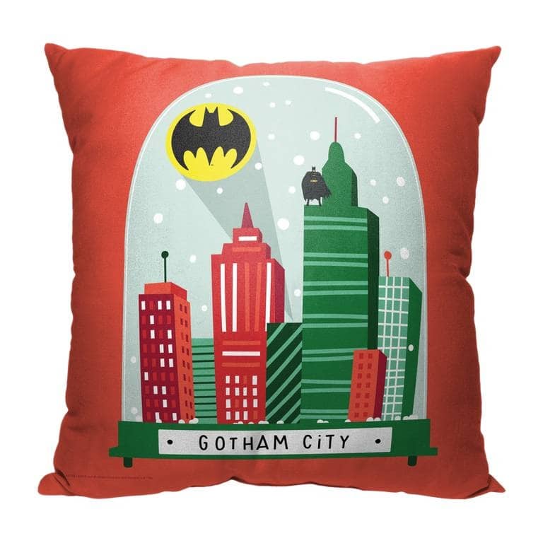 Warner Brothers DC Justice League Gotham Globe 18 Inch Throw Pillow