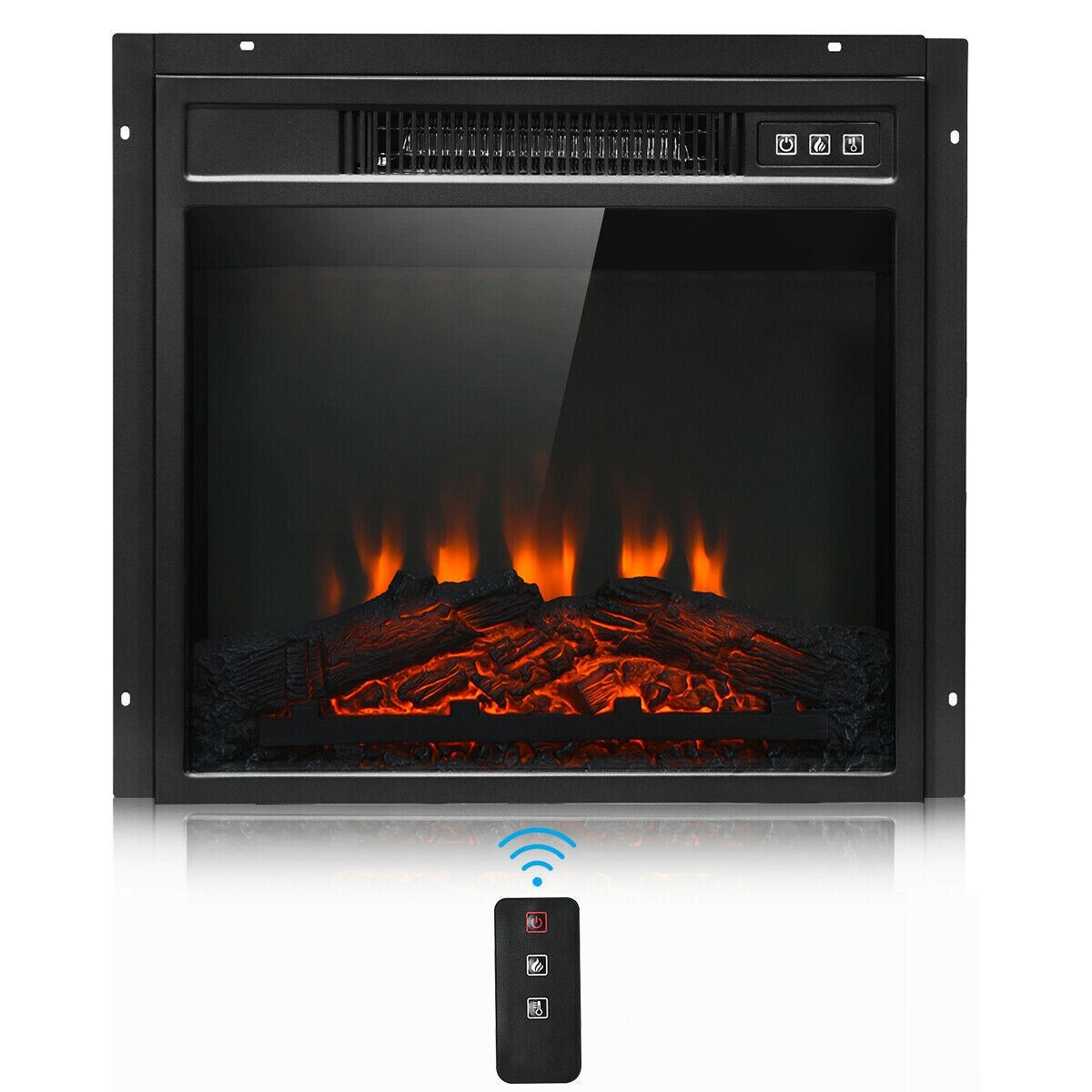 Shop 18 Electric Fireplace Freestanding Wall Mounted Heater Log