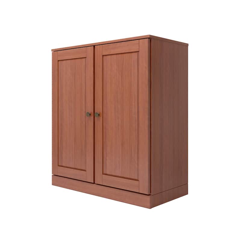 Palace Imports 100% Solid Wood TV Stand with Solid Doors for TVs up to 32"