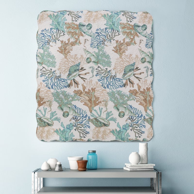 Greenland Home Fashions Atlantis Coastal Throw Blanket
