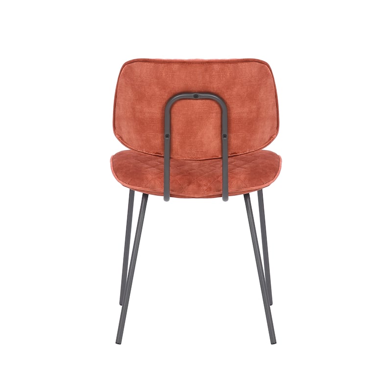 Porthos Home Taci Dining Chairs Set Of 2, Velvet Upholstery, Iron Legs