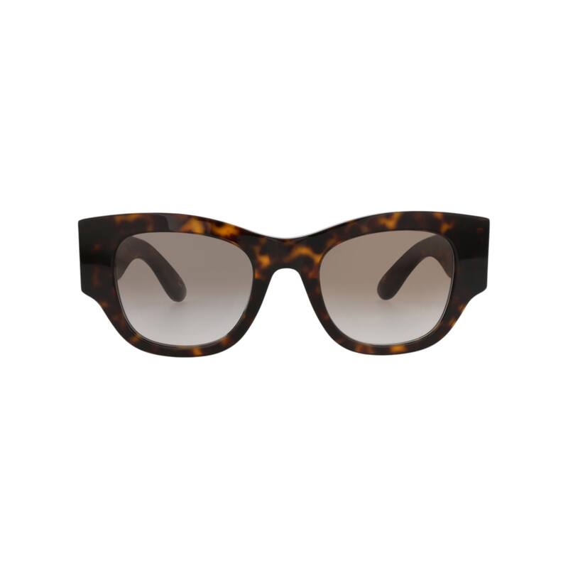 Alexander McQueen Square-Frame Recycled Acetate Sunglasses - Havana Havana Brown - NS