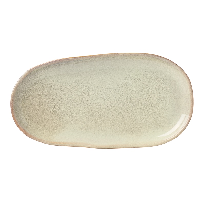 Oneida Organic Shades 2-Piece Serving Set, Bowl & Tray Set - Bowl: 9.84" x 9.72" Tray: 12.99" x 6.69"