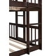 preview thumbnail 10 of 13, Triple Wooden Bunk Bed with Built-In Ladder, Slide & Guardrails - Space-Saving Kids' Furniture