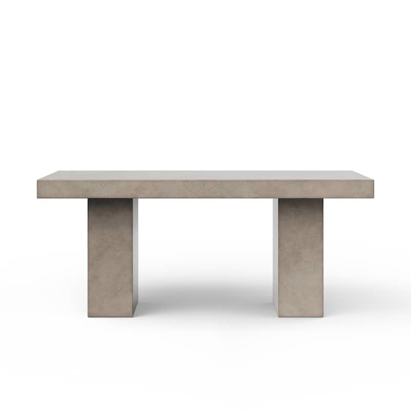 Urbia Elcor Concrete - Dining, Bar, and Counter Table - Dining Height - 71" - Dark Grey