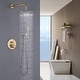 preview thumbnail 2 of 14, Wall Mount Shower Faucet With Hand Shower Complete Shower System Set Modern 10 Inch Shower Head Set With Rough-in-Valve