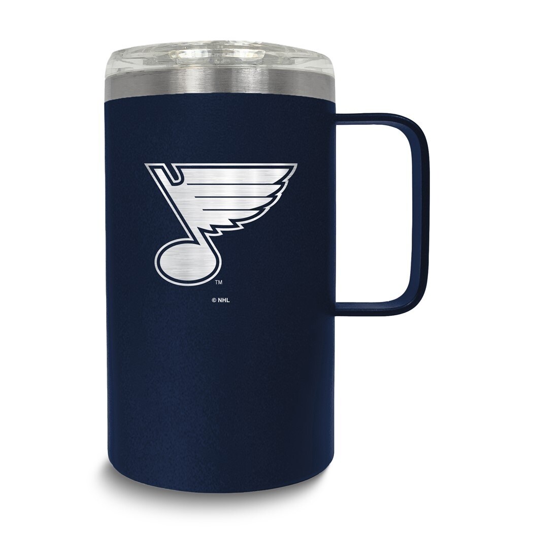 NHL St Louis Blues Stainless Steel 18 Oz. Hustle Mug with Lid
