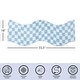 preview thumbnail 2 of 3, Urban Lifestyle Wavy Blue Checkerboard Runner Rug - N/A