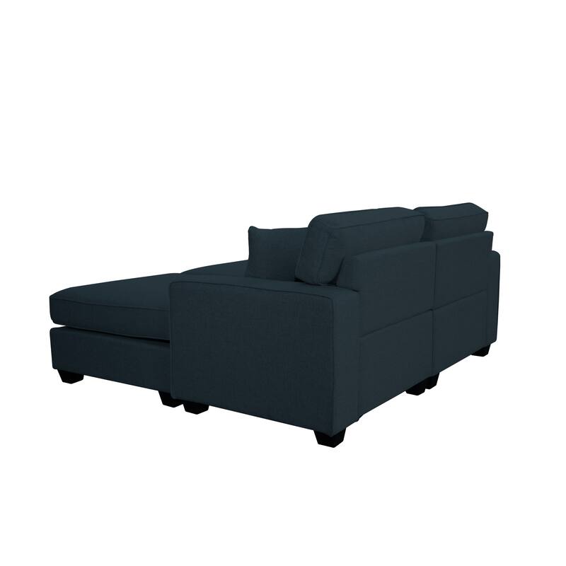 73.2'' Reversible Modular Sectional Sofa Couche For Apartment Bed