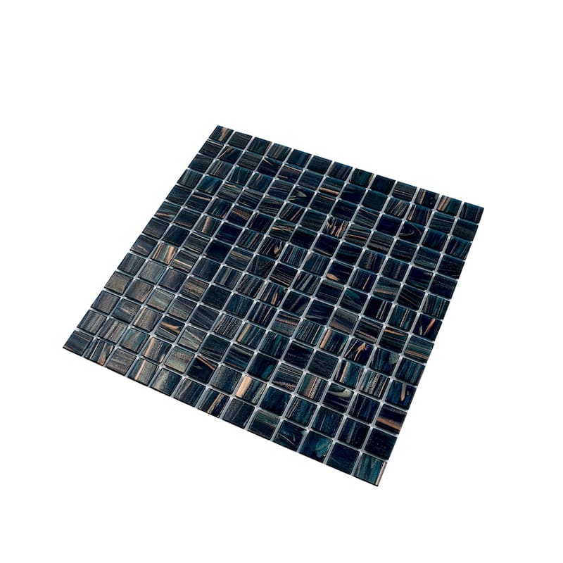 Apollo tile 12" x 12" Celestial Glossy Berlin Blue Glass Tile (20 sq ft/case) - 20 Pack