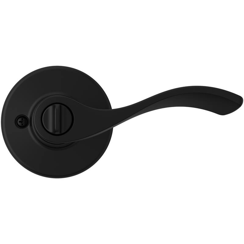 Kwikset Balboa Reversible Keyed Entry Door Leverset with SmartKey - Matte Black