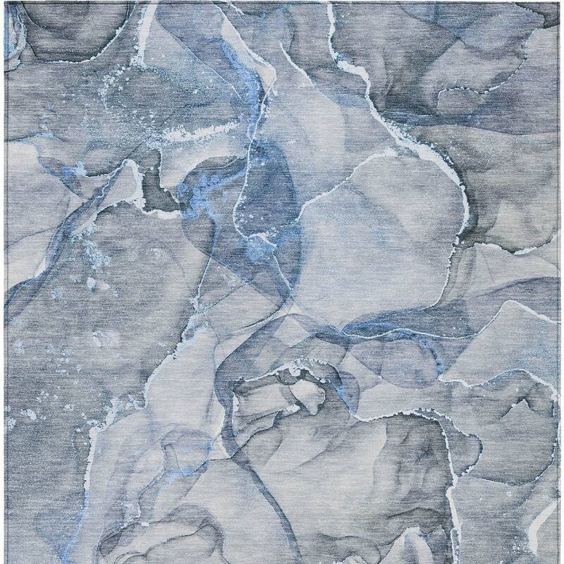 Alto Modern Art-Inspired Weather Resistant Blended Style Outdoor Rug