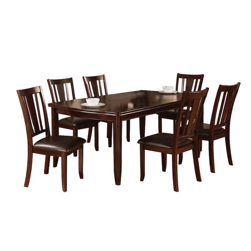 Rectangular Dining Set in Espresso Finish