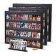 preview thumbnail 5 of 19, Card Display Case, Graded Sports Card Display for Basketball Football Hockey Trading Cards with UV Protection Horizontal Display Frame 3-Pack