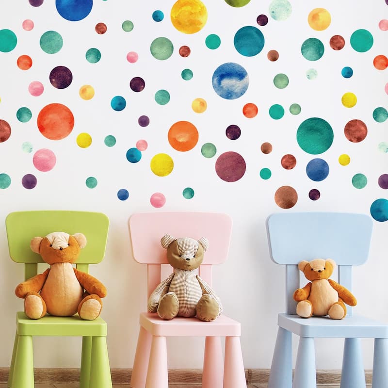 Walplus Polka Dots Wall Sticker Big Wall Home Decoration Nursery Decor
