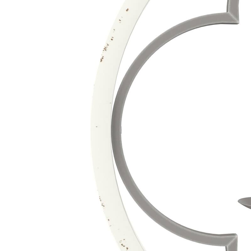 Hunter 24" Gablecrest 4-Light Pendant - Kitchen Island, Dining, Entry - Farmhouse, French Country, Distressed White