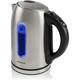 Ovente Electric Stainless Steel Hot Water Kettle 1.7 Liter with 5 Temperature Control & Concealed Heating Element, Silver - Silver
