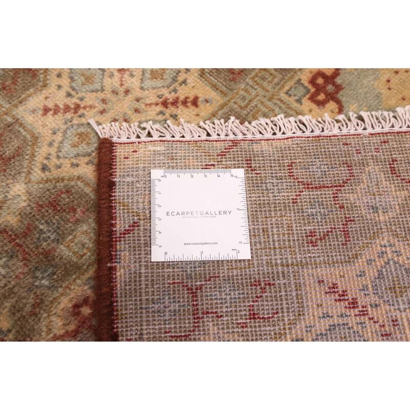 ECARPETGALLERY Hand-knotted Antalya Vintage Olive Wool Rug - 6'2 x 8'10