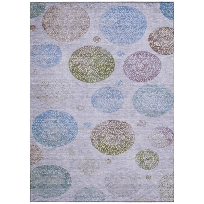 HomeRoots Geometric Transitional Rectangle Outdoor Rug