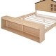 preview thumbnail 7 of 28, Rustic Style House-Shaped Full Size Wooden Platform Bed,Storage Headboard and Footboard with LED Lights