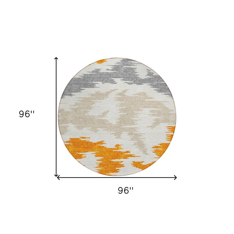 HomeRoots Abstract Transitional Rectangle Outdoor Rug