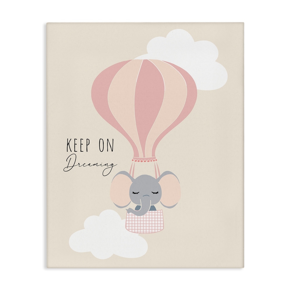 Stupell Inspiring Keep On Dreaming Canvas Wall Art Design By Chen Alyesh