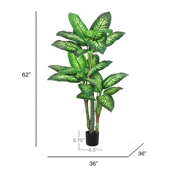 fake pothos plant 9” Faux Pothos Plant in White Planter (Real Touch) main image 1