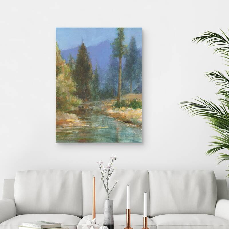 Western Pines by Danhui Nai Canvas Art Print