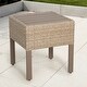 preview thumbnail 1 of 4, Maui Outdoor End Table in Natural Aged Wicker