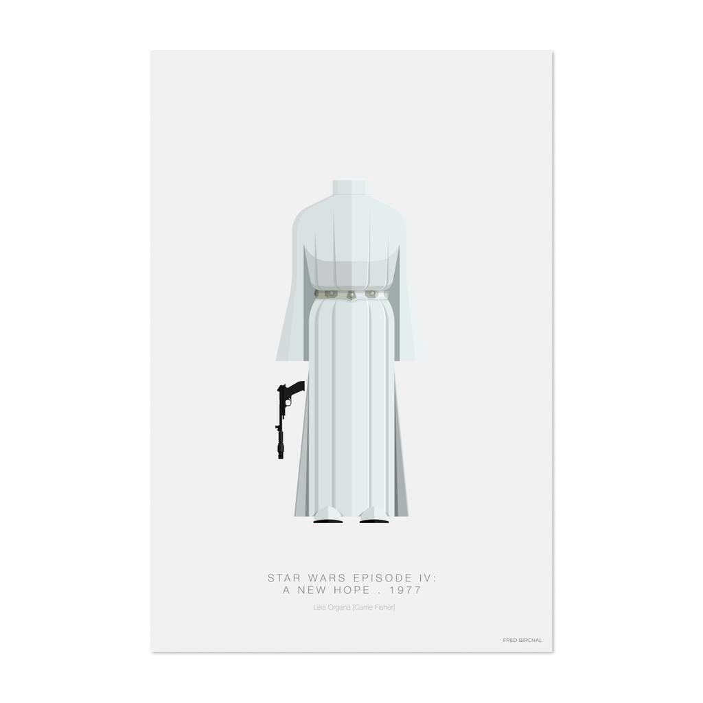 Star Wars IV Leia Organa Digital TV Movies Art Print/Poster