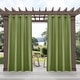 preview thumbnail 33 of 33, ATI Home Delano Indoor/Outdoor Grommet Top Curtain Panel Pair 54x120 - Kiwi Green